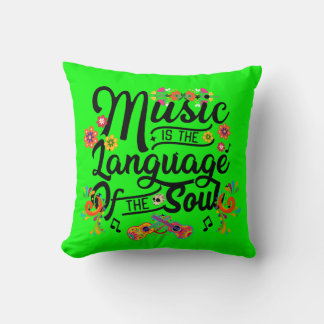 Coussin La musique est le langage de l'âme