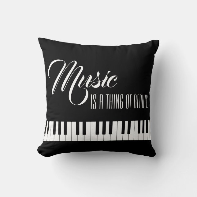 Coussin La Musique Est Une Chose De Beauté (Recto)