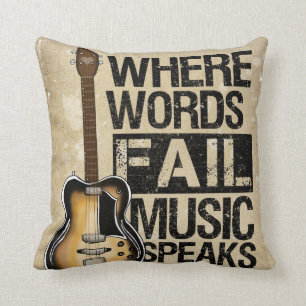 Coussin La musique parle