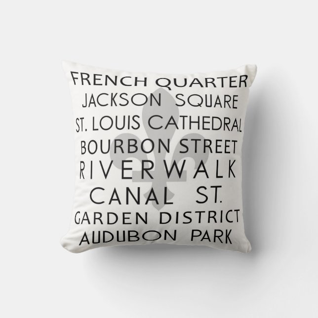 Coussin La Nouvelle-Orléans (Recto)