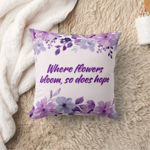 Coussin Là où les fleurs poussent l'oreiller