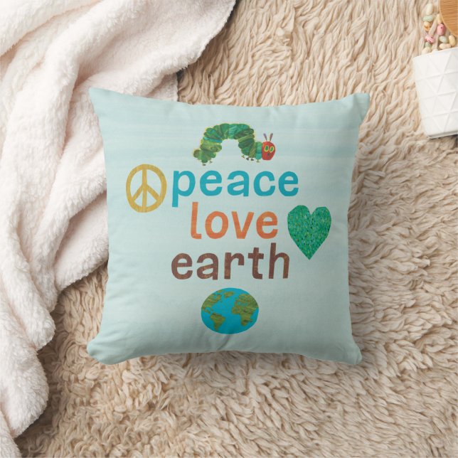 Coussin La Paix de la Caterpillar très affamée Aimer la Te (Couverture)