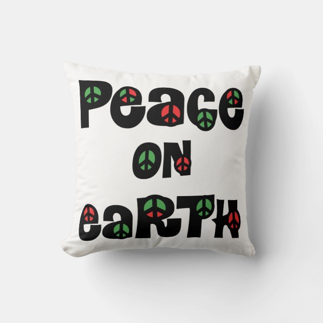 Coussin La Paix sur Terre Noël (Recto)