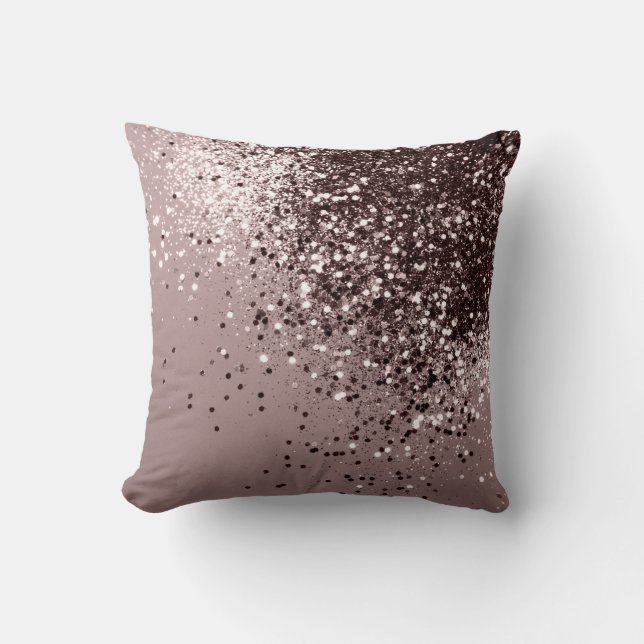 Coussin La Parties scintillant de la dame Mauve Sparkling  (Recto)