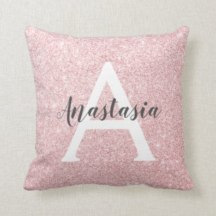 Coussin La Parties scintillant d'or Rose chic et branchée 