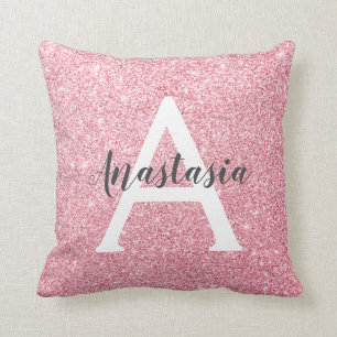 Coussin La Parties scintillant d'or Rose chic et branchée