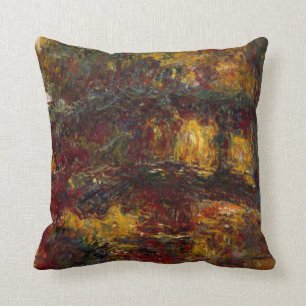 Coussin La passerelle japonaise, Giverny par Claude Monet