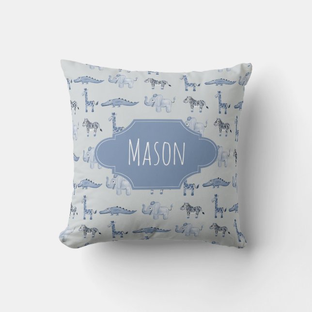 Coussin La petite pépinière de bébé Jungle Safari, couleur (Recto)