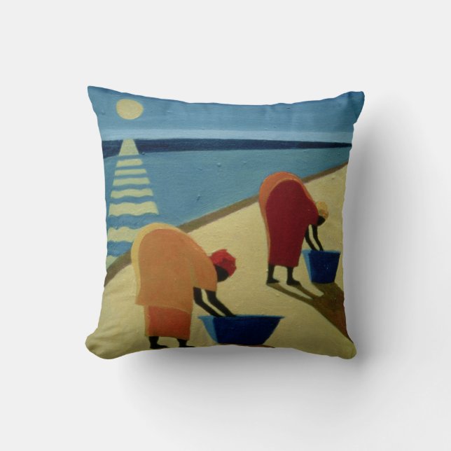 Coussin La plage flâne 1997 (Recto)