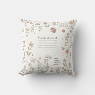 Coussin La planète du Doodle Vert : où les rêves prennent