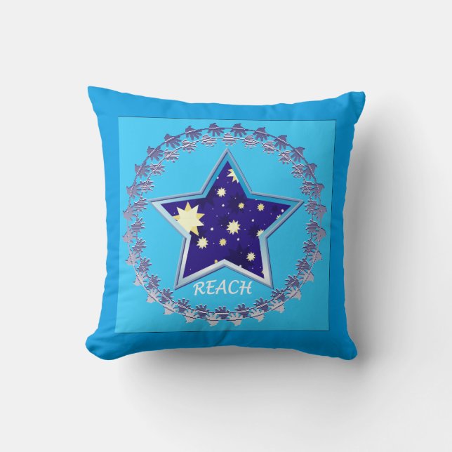 Coussin La" portée de motivation pour les étoiles" se (Recto)