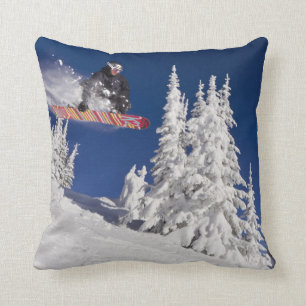 Coussin La pratique du surf des neiges à Whitefish Mounta