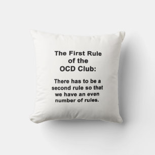Coussin La première règle du club OCD