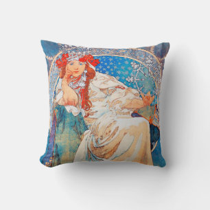Coussin La Princesse Hyacinthe, Mucha