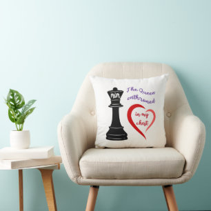 Coussin La reine de mon coeur