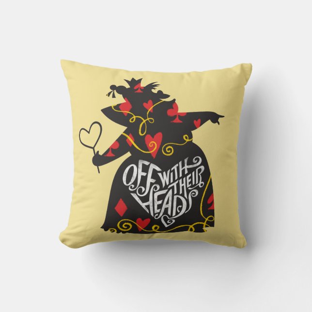 Coussin La Reine des Coeurs| Coups de tête (Recto)