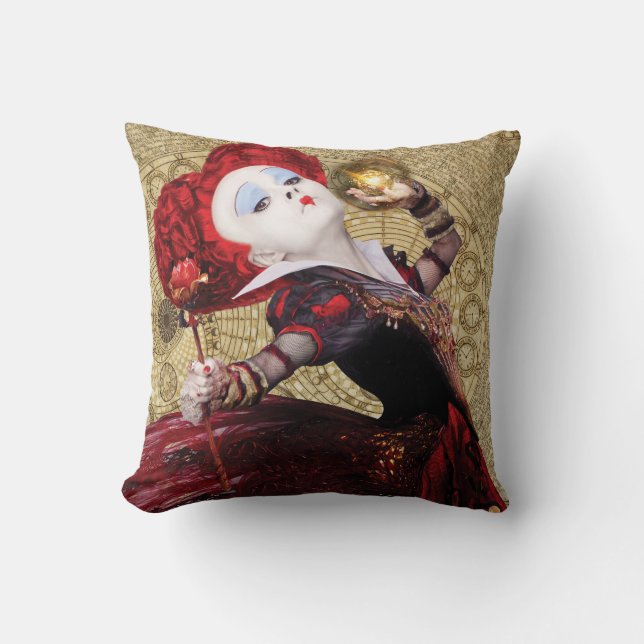 Coussin La Reine Rouge| Aventures au pays des merveilles 2 (Recto)