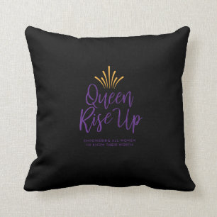 Coussin La Reine se lèvent carreau