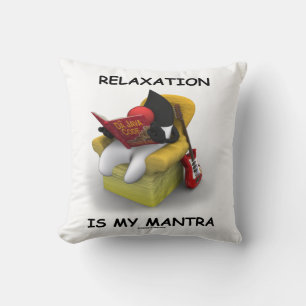 Coussin La relaxation est mon incantation (le duc d'Open