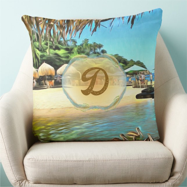Coussin La rivière rencontre l'océan 0330 (Créateur téléchargé)