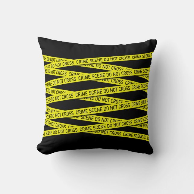 Coussin La Scène Criminelle N'Entre Pas Dans La Nouveauté  (Recto)