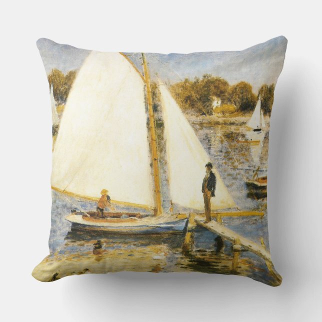 Coussin La Seine à Argenteuil Auguste Renoir (Recto)