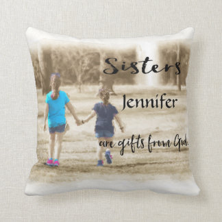 Coussin La soeur sont des cadeaux de Dieu