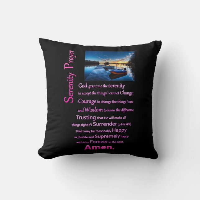 Coussin La Station d'accueil pour bateaux de prière Sereni (Recto)