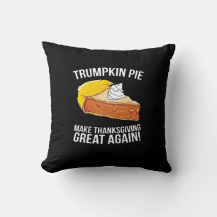 Coussin La tarte à la citrouille amusante rend Thanksgivin