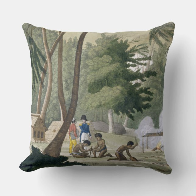 Coussin La tribu de Papu sur l'île de Rawak, plaquent 20 (Recto)