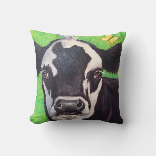 Coussin La vache verte (Recto)