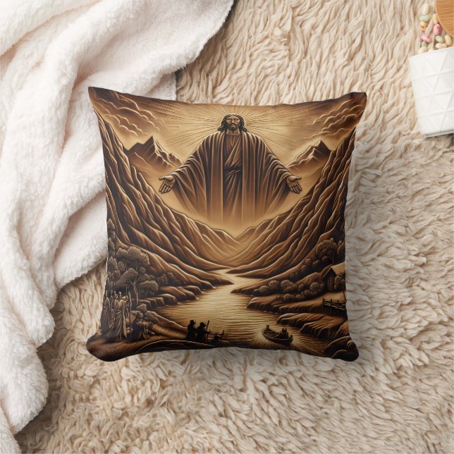 Coussin La vallée de la Bénédiction de Jésus à Dusk (Couverture)