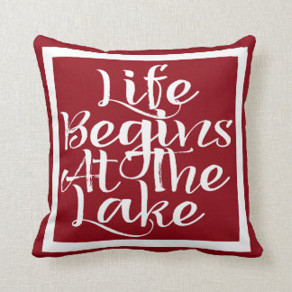 Coussin La Vie Commence Au Lac