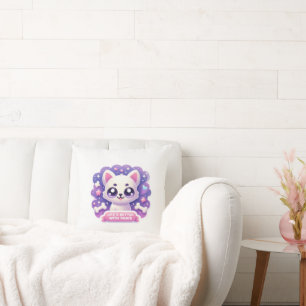 Coussin La vie de chien de Kawaii est meilleure avec des p