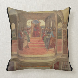 Coussin La vie de St Benoît (fresque) (détail)