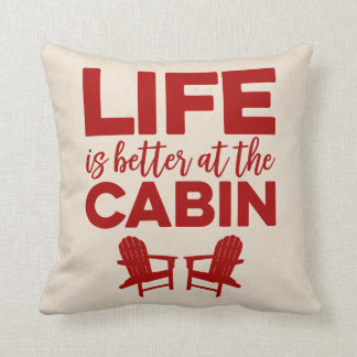 Coussin La vie est meilleure au carreau de cabine