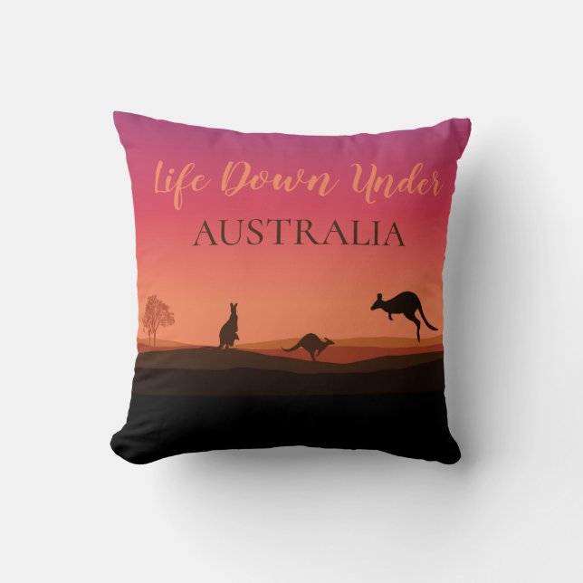 Coussin La Vie Sous L'Oreiller De Kangaroo Australie (Recto)