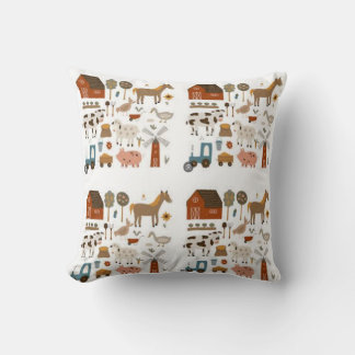 Coussin La vie sur l'oreiller à lancer à la ferme