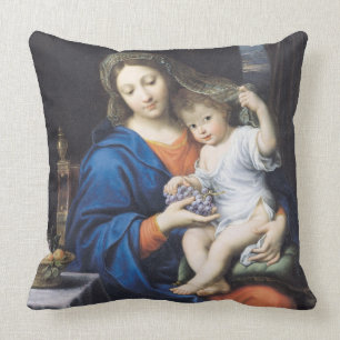 Coussin La Vierge des raisins, 1640-50