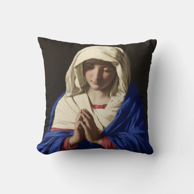 Coussin La Vierge Marie en prière (Recto)