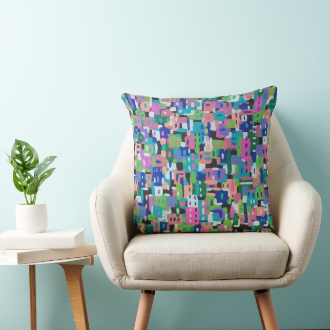 Coussin La ville en sensations nocturnes (Chaise)