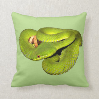 Coussin La vipère blanc-labiée de mine