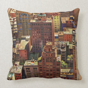 Coussin La vue de primevère farineuse de New York City pa