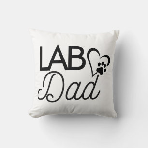 Coussin "Lab Papa" Carré Jeu d'oreiller