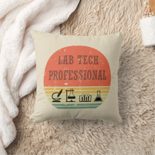 Coussin Lab tech professionnel vintage coucher de soleil r