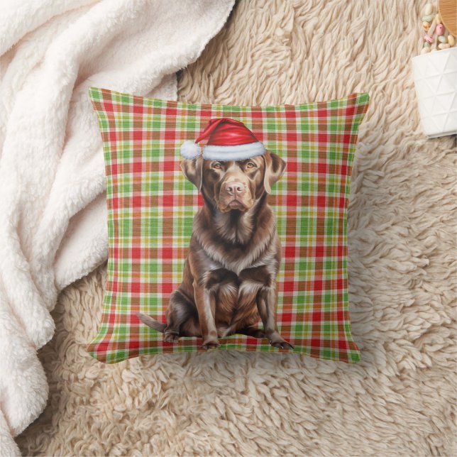 Coussin Laboratoire de chocolat et Noël de vacances (Couverture)