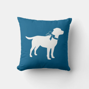 Coussin Labrador Chien Baby shower Blue Boy Lab
