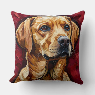Coussin Labrador de Noël
