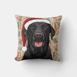 Coussin Labrador noir