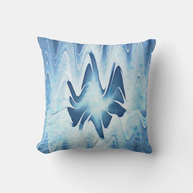 Coussin Lac glaciaire - Alaska (Recto)
